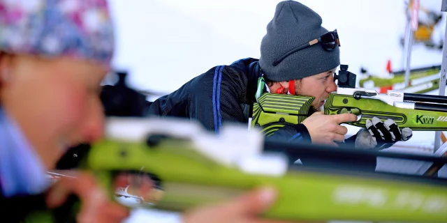 Grand Bornand village and winter sports resort in Haute Savoie Land of excellence for leisure and competition biathlon Biathlon sessions, introductory and advanced courses
