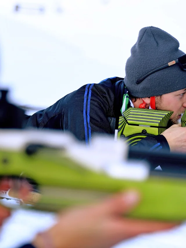 Grand Bornand village and winter sports resort in Haute Savoie Land of excellence for leisure and competition biathlon Biathlon sessions, introductory and advanced courses