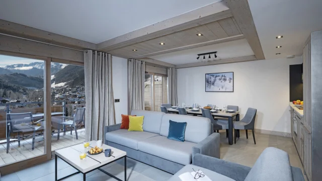 Interior of a flat in a tourist residence.