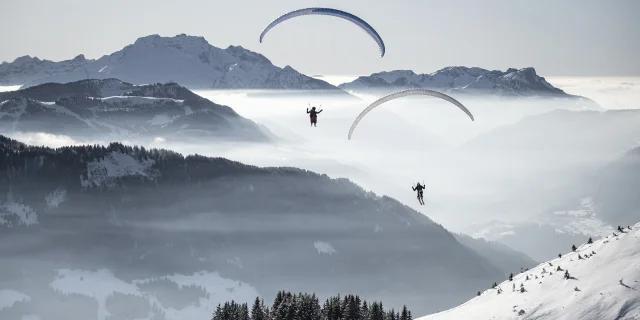 Tilby Vattard Sima Winter 2025 Le Grand Bornand Parapente 058
