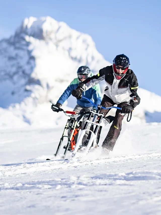 Shooting Vélo-ski au Grand-Bornand, hiver 2019>20