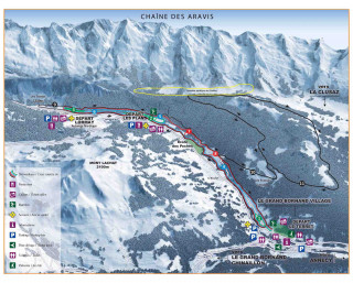 Plan des pistes de ski nordique