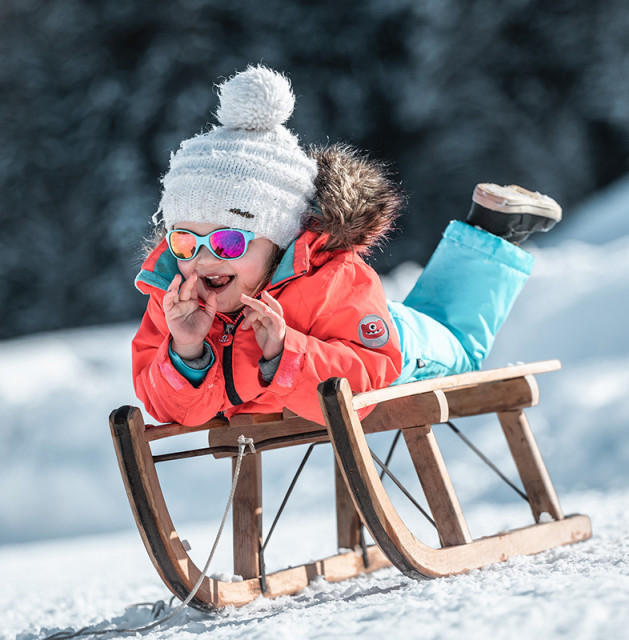 Family activities in winter