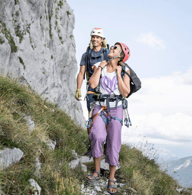 Climbing and via ferrata