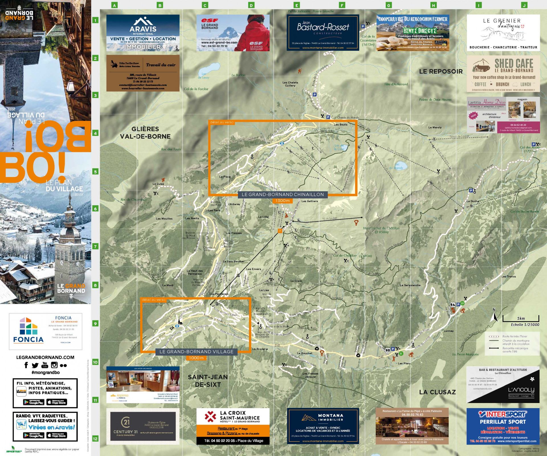 plan général Le Grand-Bornand