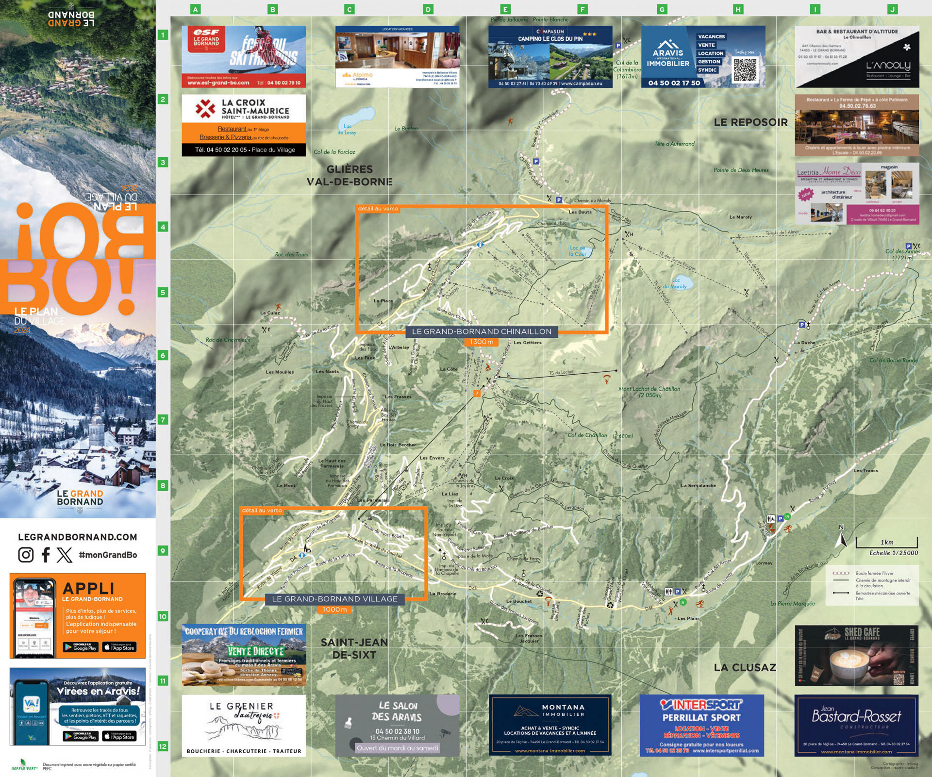 plan général Le Grand-Bornand