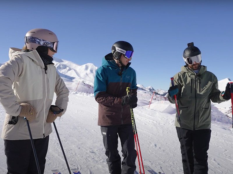 #mongrandbo avec Tessa Worley and CO ! Avec les frères Midol au Snowparkgb