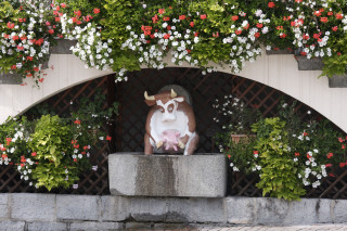 Art Vache : La Vache Fontaine