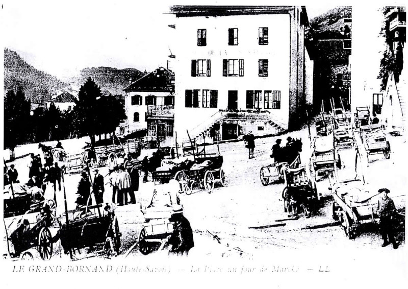 Le marché au reblochon début XXème siècle