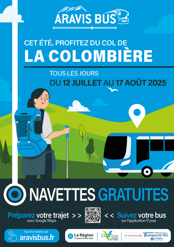 Ligne de bus col de la Colombière