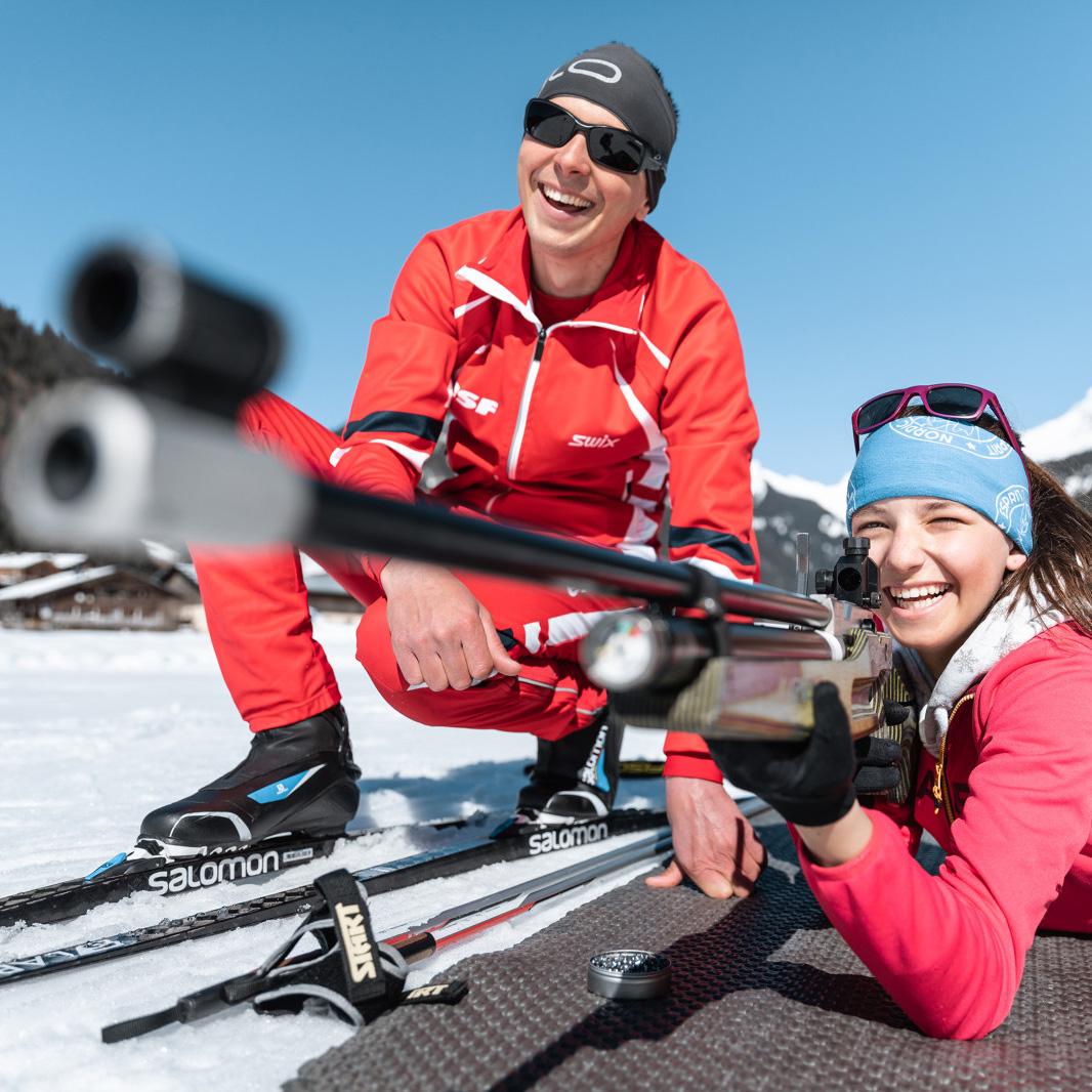 biathlon-esf-hiver-legrandbornand-activités - © C. Hudry