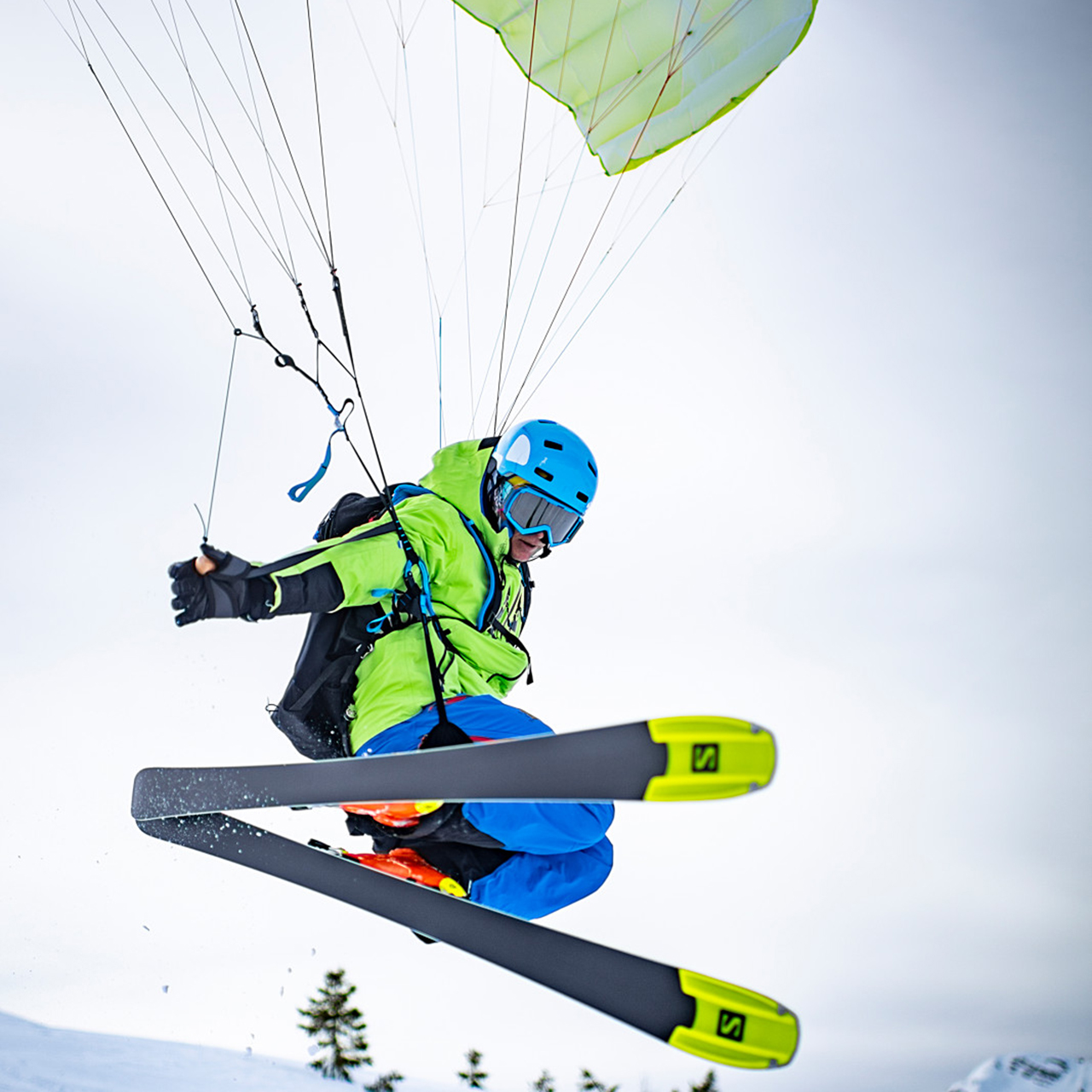 speedriding-hiver-neige-legrandbornand - © Tilby VATTARD