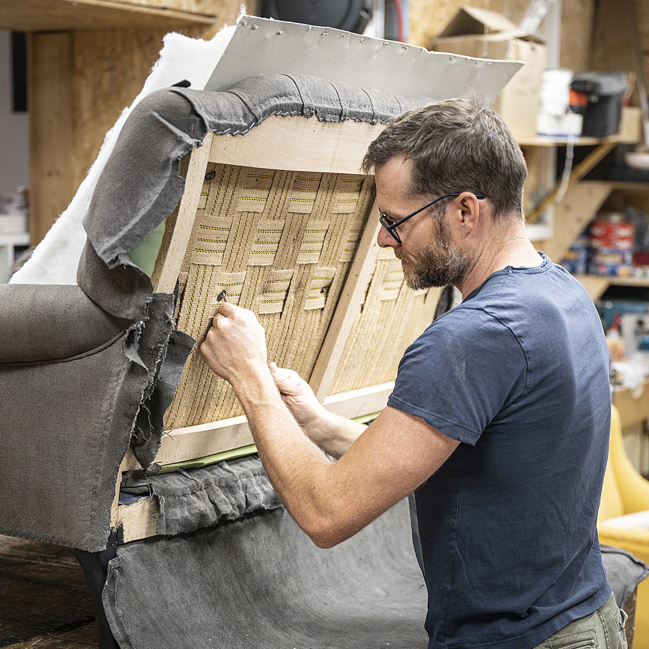 Atelier de Thibaut Fontaine au Grand-Bornand - © T.Vattard