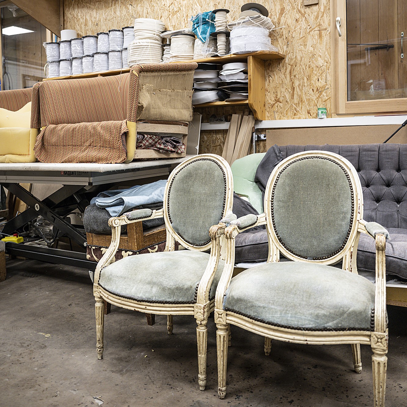 Atelier de Thibaut Fontaine au Grand-Bornand - © T.Vattard