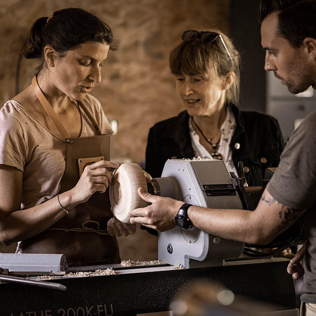 Atelier du mont - tournage sur bois - © T. Vattard