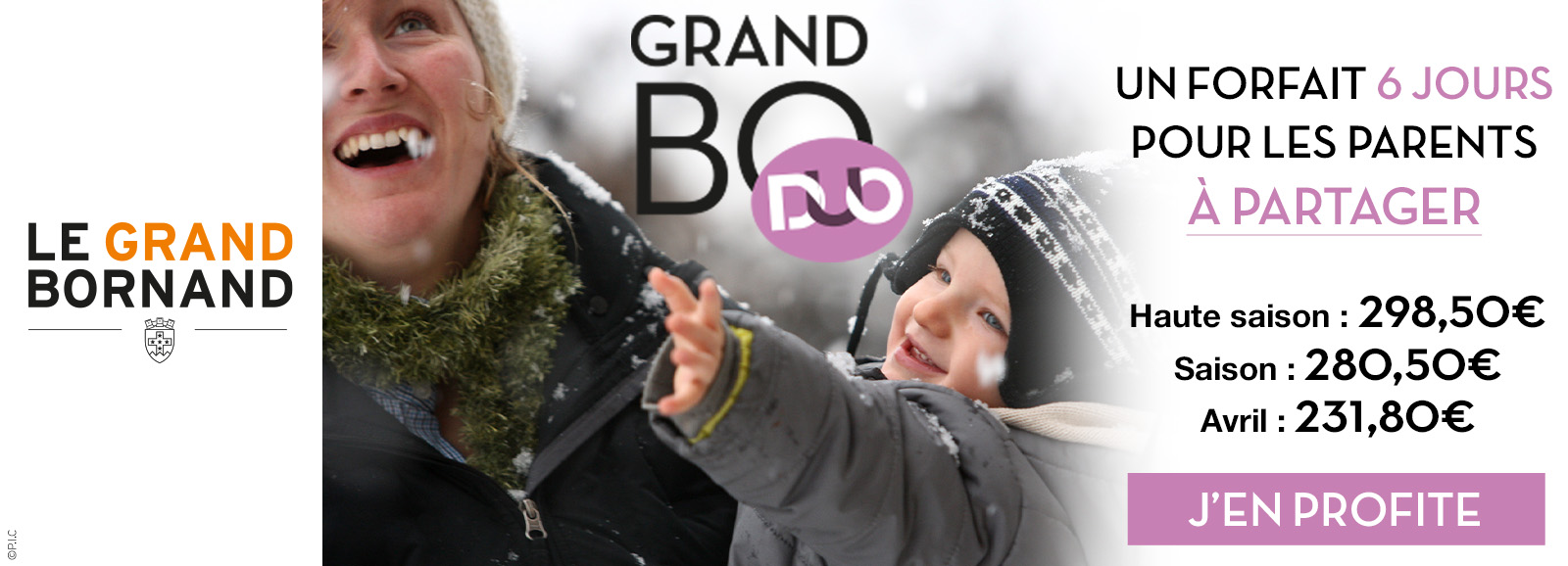Forfait ski Grand-Bo Duo