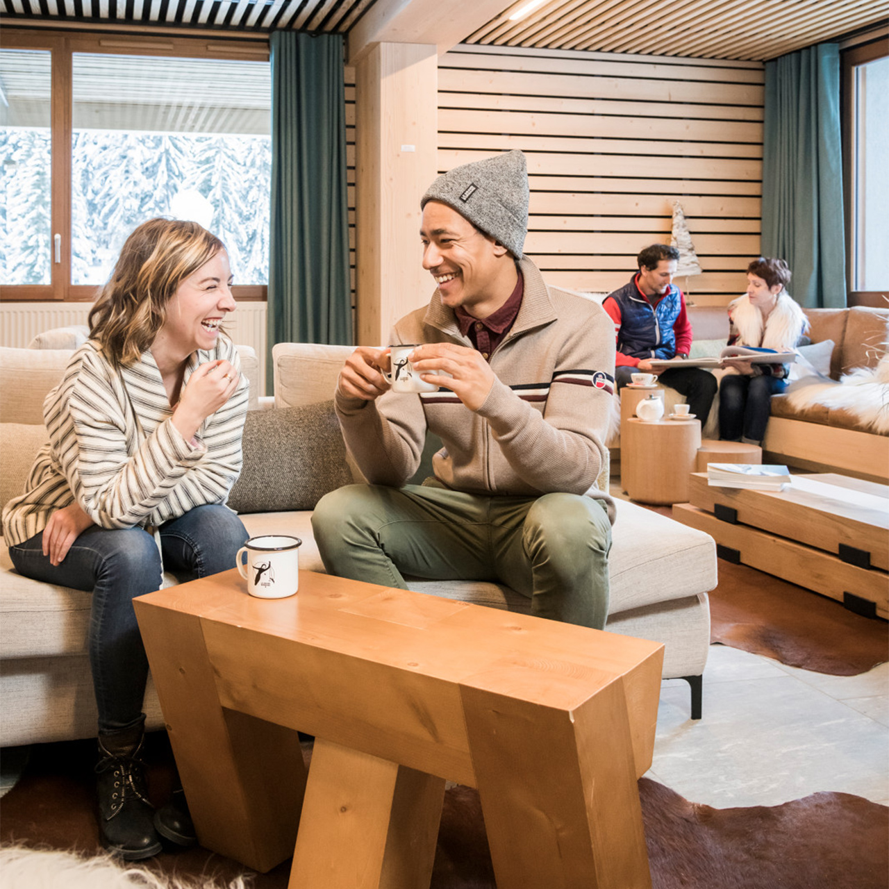aubergenordique-hébergement-chalet-nordique-legrandbornand-hiver - © David MACHET