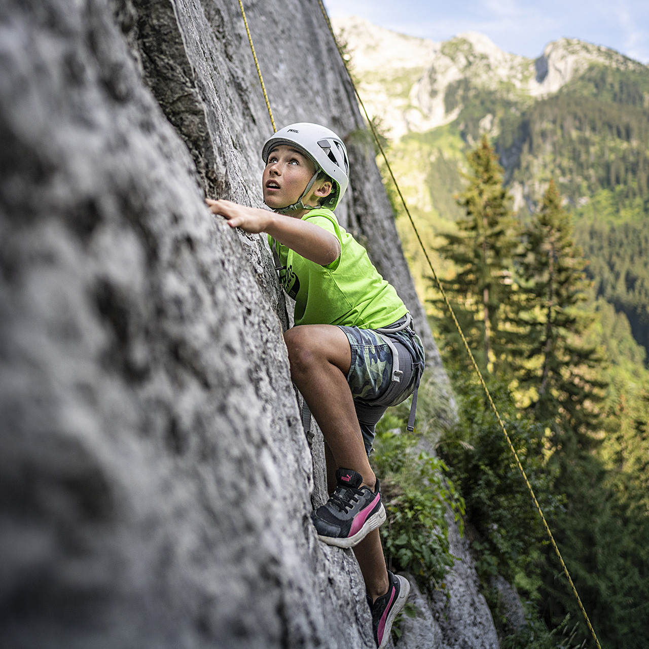 Initiation escalade - Le Grand-Bornand - © T.Vattard