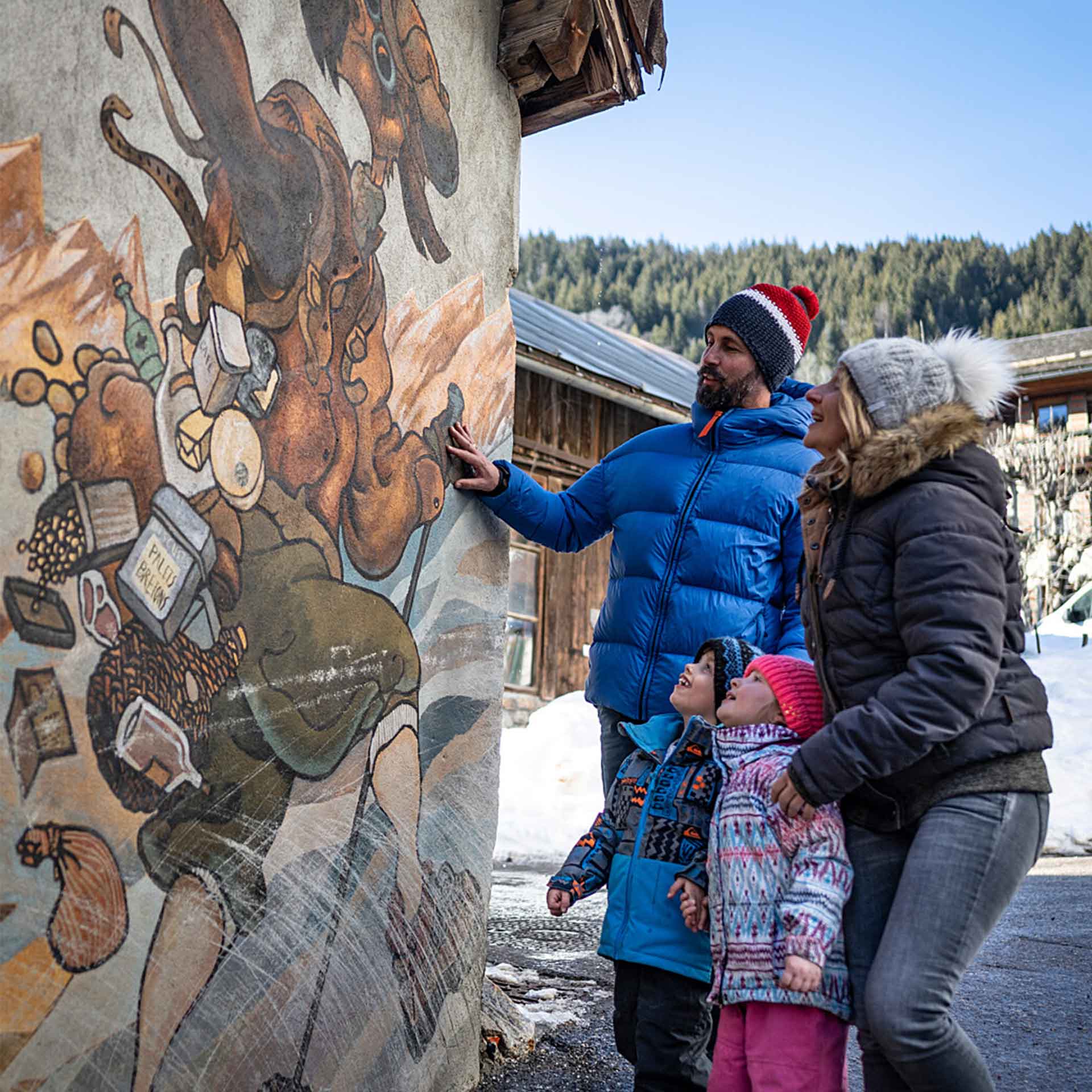 Le parcours de l'art vache au Grand-Bornand - © T. Vattard