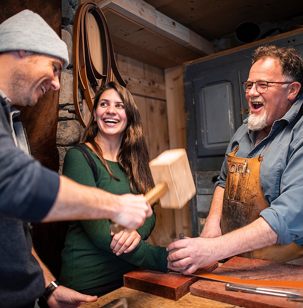 rencontre artisans - visiteurs Le Grand-Bornand
