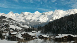 Vue depuis l'appartement hiver/View from the apartment winter-Danay-Le Grand-Bornand