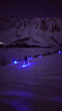 Randonnées en nocturne avec leds skis