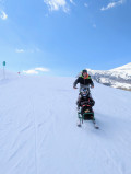 Tandemski sur les pistes du domaine skiable du Grand-Bornand