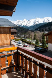Vue depuis l'appartement hiver/View from the apartment winter-Tilleuls n°02-Le Grand-Bornand