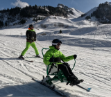 Kart ski avec l'association Les rois d'la glisse
