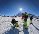 Kart ski avec l'association Les rois d'la glisse