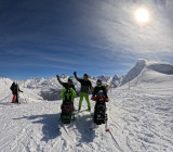 Kart ski avec l'association Les rois d'la glisse