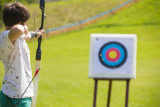 Tir à l'arc au Grand-Bornand enfant