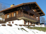 chalet en hiver