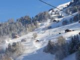 Vue sur la piste des Envers