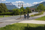 Vélo utilitaire piste cyclable Metz-Tessy 150517-1-© Dep74 - L. Guette