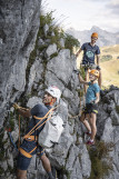 Via ferrata avec un guide au Grand-Bornand