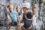 Via ferrata avec un guide au Grand-Bornand