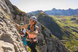 Via ferrata avec un guide