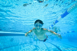 Cours de natation au Grand-Bornand