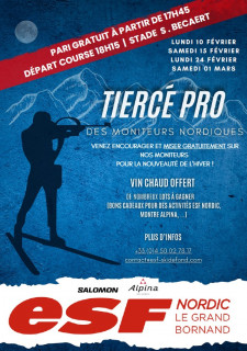Tiercé pro des moniteurs de l'ESF Nordic