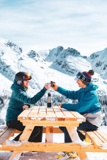 Picnic table at the tête des Annes_Le Grand-Bornand
