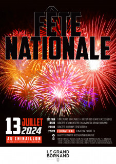 Affiche fête nationale au Chinaillon