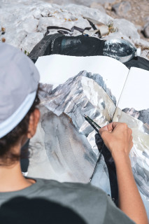 Ausstellung von Skizzen Carnets d'alpage_Le Grand-Bornand
