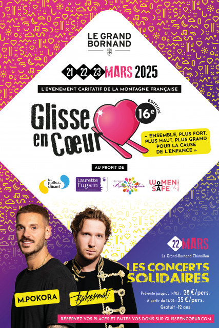 Glisse en Cœur : M. Pokora et DJ Bakermat en concerts solidaires