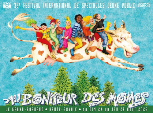 Affiche Festival Au Bonheur des Mômes 2025, Le Grand-Bornand