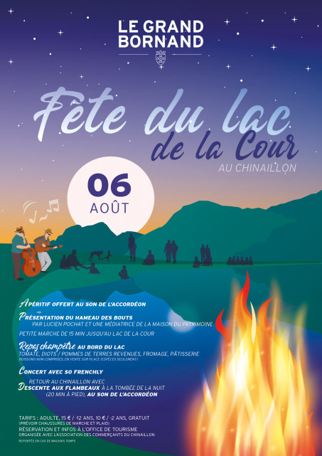 Affiche fête du lac de la Cour