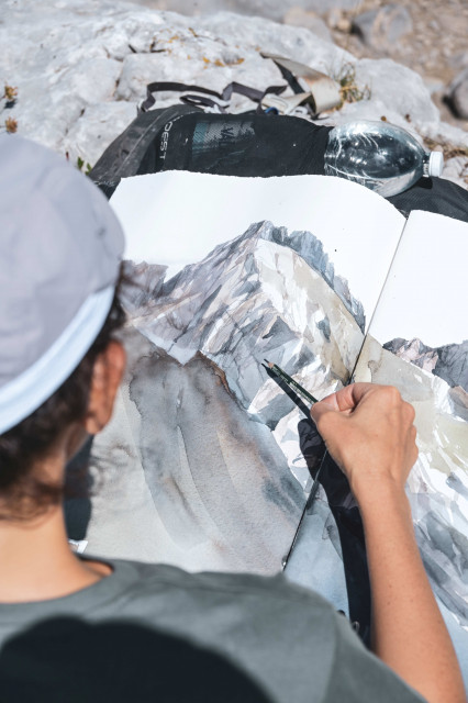 Ausstellung von Skizzen Carnets d'alpage_Le Grand-Bornand