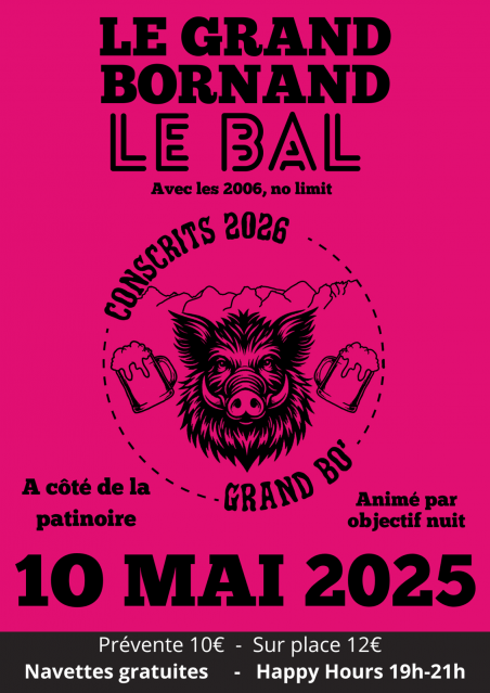 Affiche bal des conscrits 2026