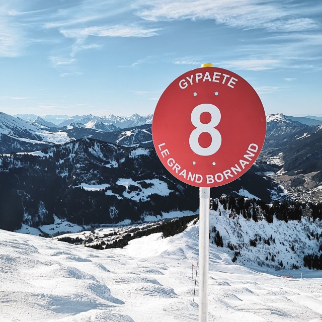 piste rouge au Grand-Bornand