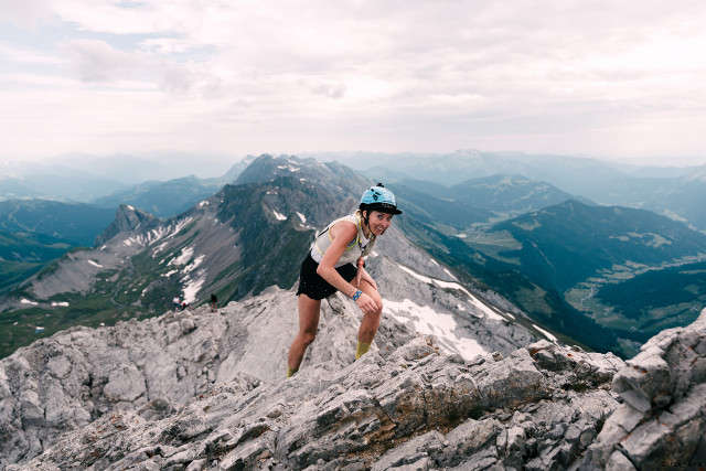 Iris Pessey - Record aller-retour de la pointe Percée - Le Grand-Bornand Tourisme